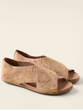 Gentle Souls Laniey Stretch Cork Sandals Size 9.